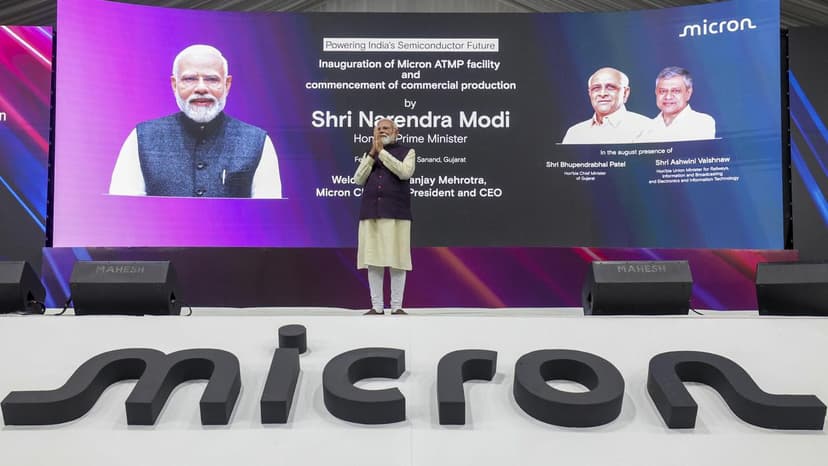 Modi inaugurates Micron facility; hails India’s entry into global semiconductor chain