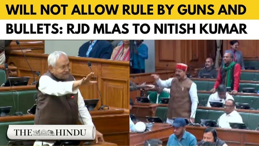 Watch: Bihar Assembly erupts as Nitish Kumar hits back at RJD over ‘guns and bullets’ remark