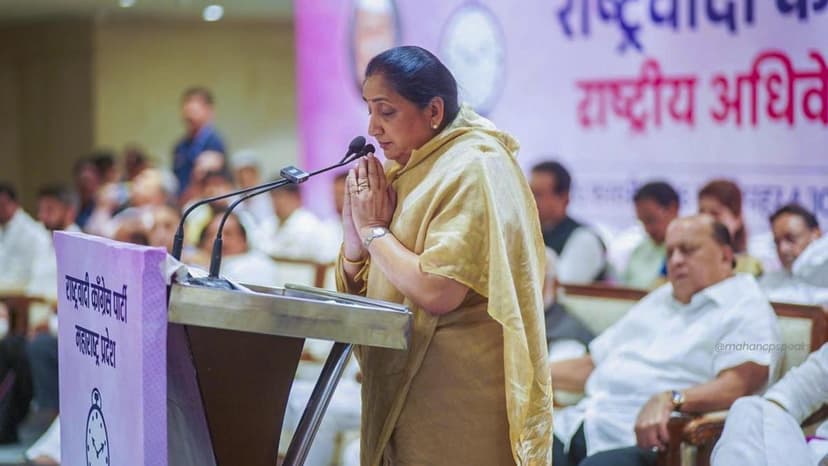 Sunetra Pawar unanimously elected as NCP national president