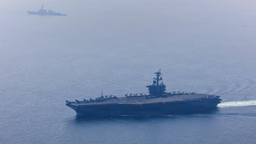 Iranian Revolutionary Guard Attacks USS Abraham Lincoln with Ballistic Missiles
