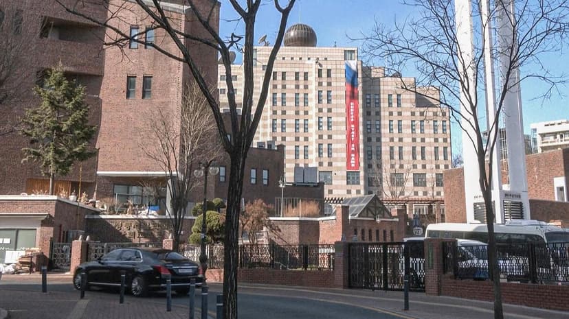South Korea Reacts to 'Victory' Banner on Russian Embassy