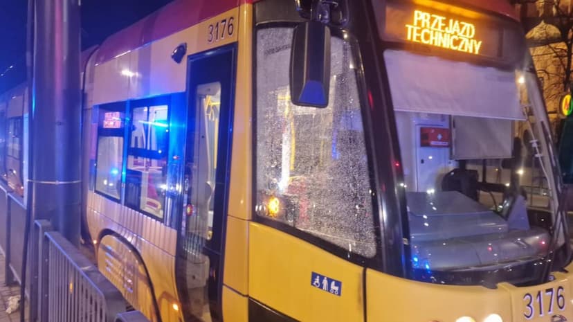 Tram Window Shattered in Suspected Shooting in Warsaw