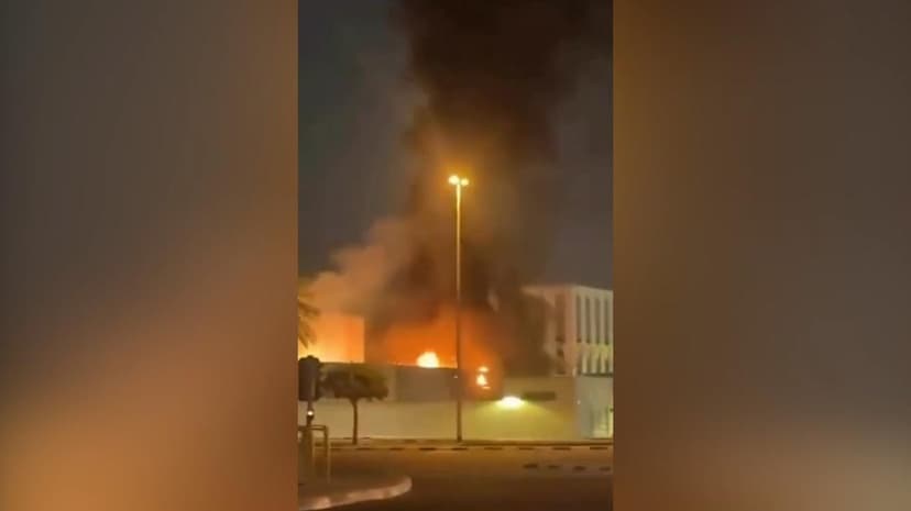 Drone attack and fire near the American embassy in Dubai
