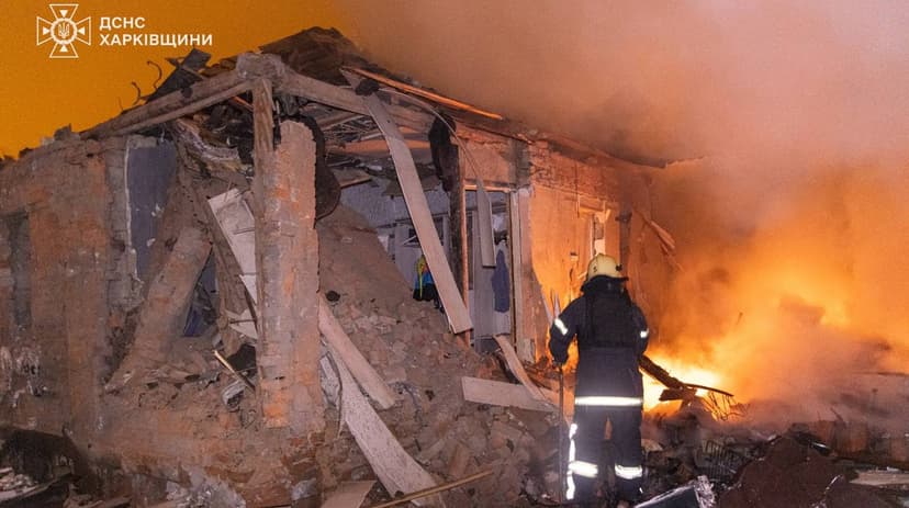 Fourteen injured in Kharkiv and nearby village after Russian strikes hit high-rise building and gas pipeline – photos, video