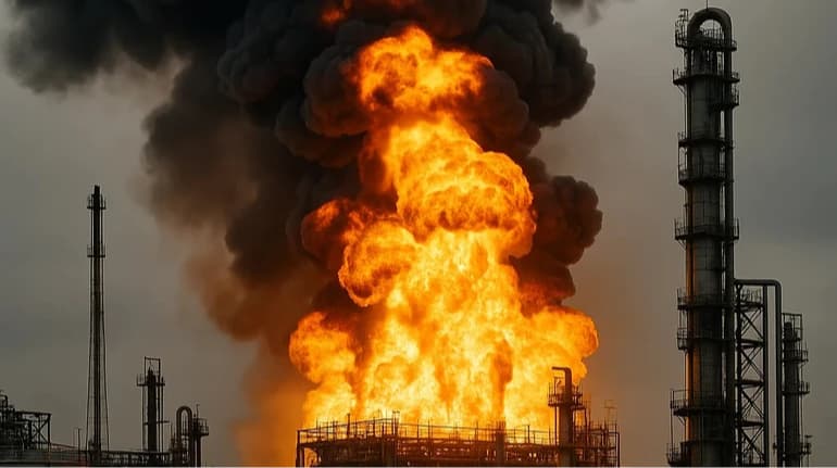 Ukrainian Forces Strike Russian Oil and Gas Facilities