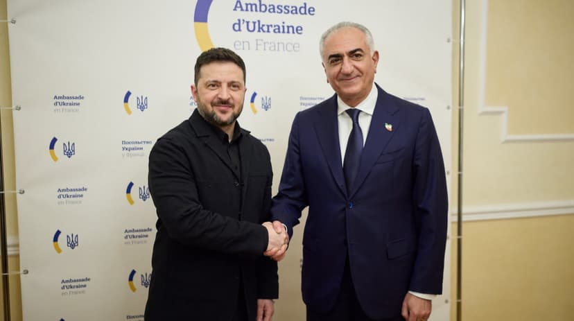 Zelenskyy Meets Iran's Crown Prince Reza Pahlavi