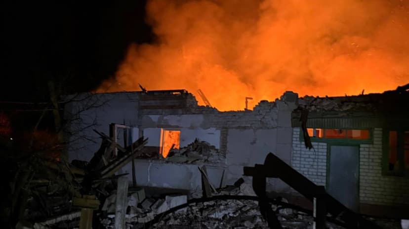 Man Killed, Wife Wounded in Russian Drone Attack in Kharkiv Region, Ukraine