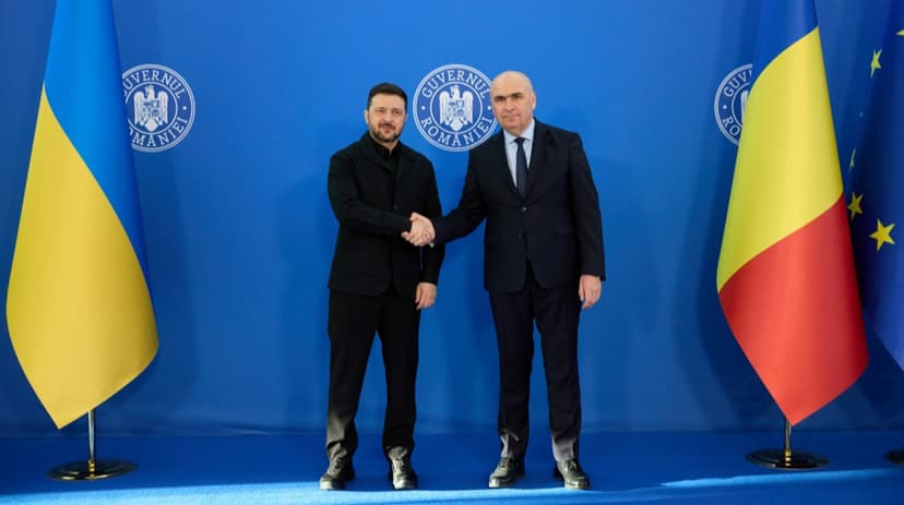 Zelenskyy discussed power grid development and defence support with Romanian PM