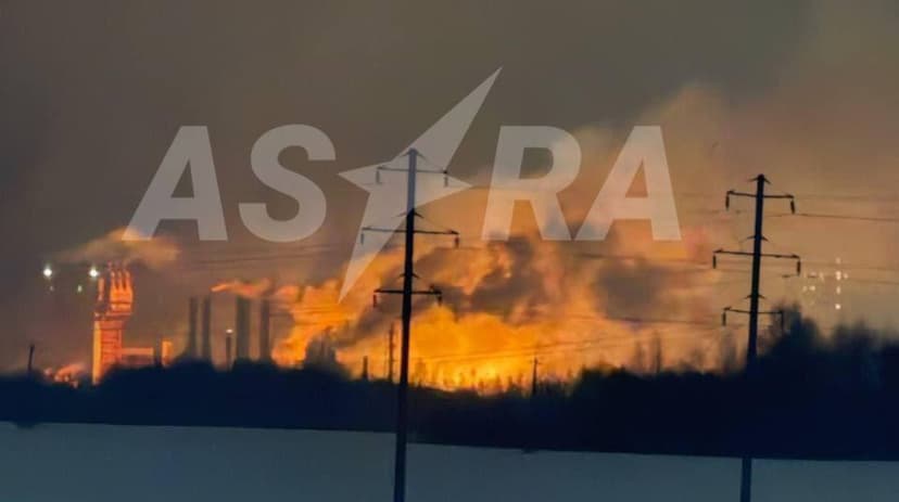 Drones hit nitrogen fertiliser plant in Russia's Smolensk Oblast, fire breaks out