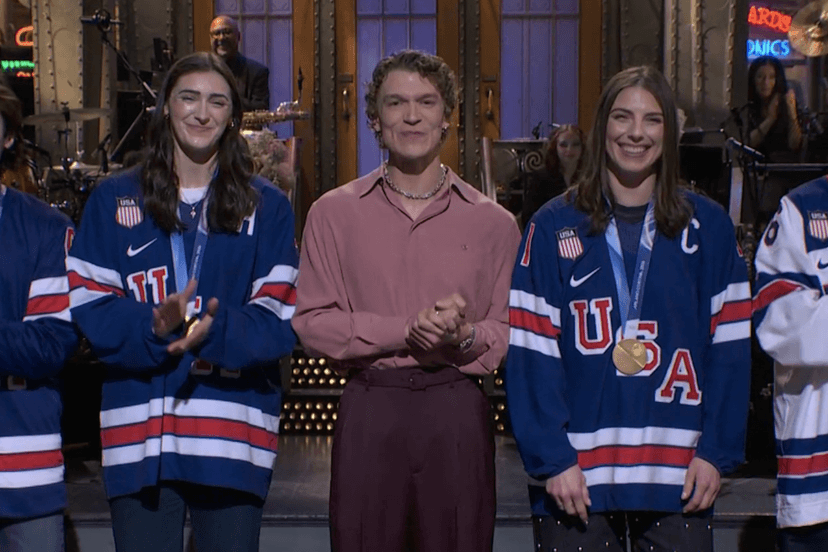 Connor Storrie Honors Women’s USA Hockey Team After Olympics in ‘SNL’ Monologue