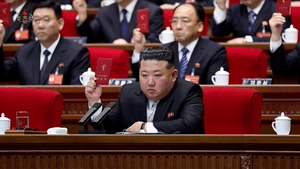 North Korean media glorifies Kim Jong-un after reelection