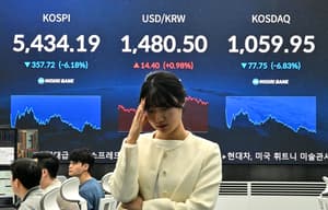 Stock plunge sparks trading halt in South Korea's key indexes
