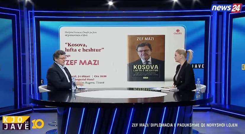 Former Ambassador Zef Mazi Presents Book 'Kosovo, the Silent War'