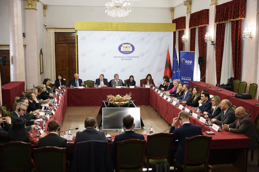 Albanian Democratic Party Meets with EPP Representatives
