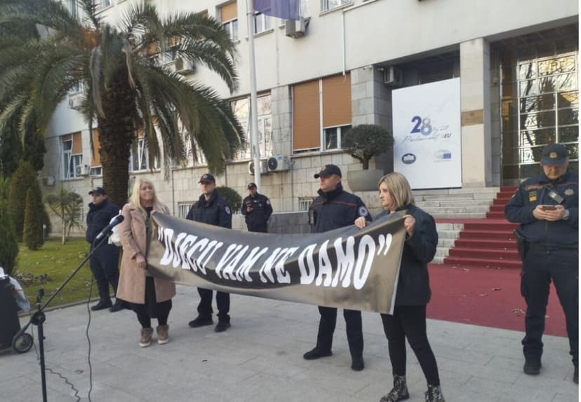 Protest in Montenegro Against Mandatory Child Vaccination Law