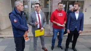 Belgrade Public Transport Unions Protest Trolleybus Abolition