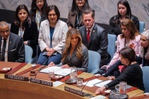 Melania Trump chaired UN session on children in conflicts, without direct mention of war