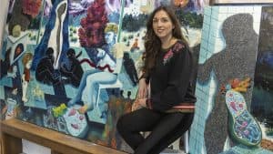 Izložba slika „Kraj sveta i još jedan dan“ Kristine Pirković u Salonu Muzeja grada Beograda