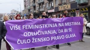 „Ženski marš“ u Nišu povodom Međunarodnog dana žena