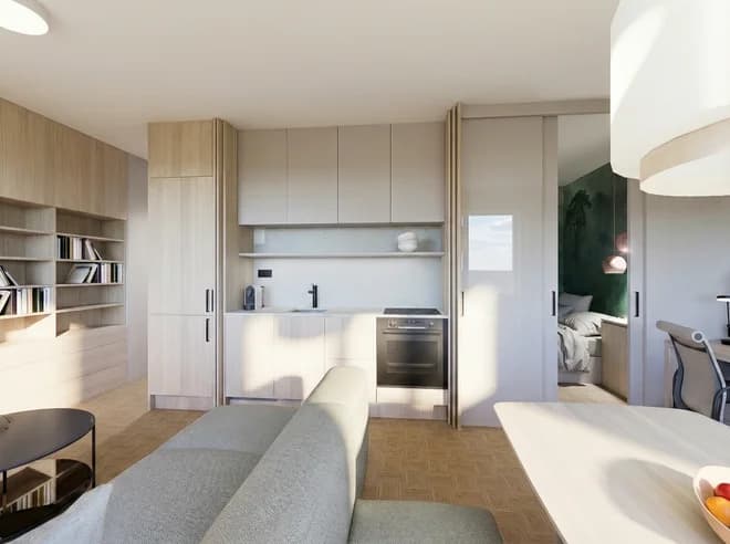 Arhitekturni izziv: kako na majhni kvadraturi zasnovati funkcionalno garsonjero