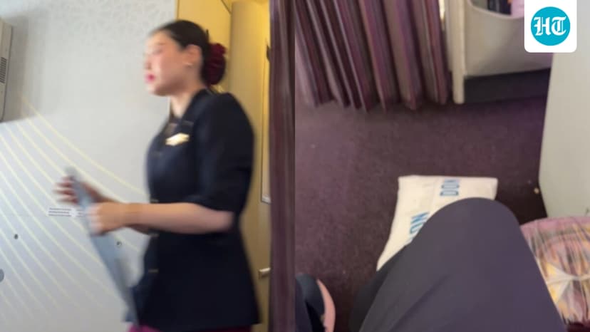 Indian founder aboard Qatar Airways flight records pilot’s diversion announcement amid Iran retaliation