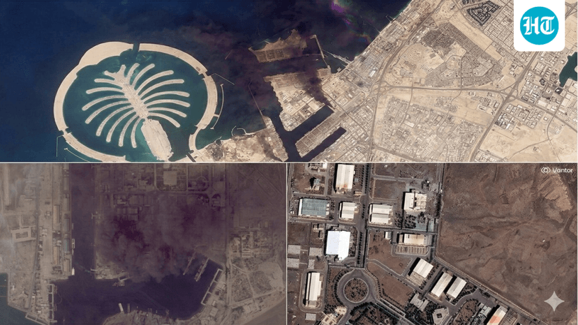 Satellite images capture Middle East war fallout, show damaged Dubai hubs, Iran nuclear sites