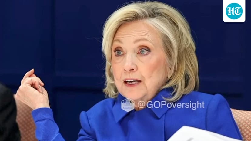 Hillary Clinton slaps table, threatens to walk away over leaked Epstein deposition photo, 'I'm done with this' | Video