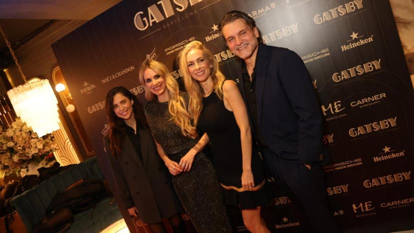This was the pre-Goya Awards gala party at the Gatsby room