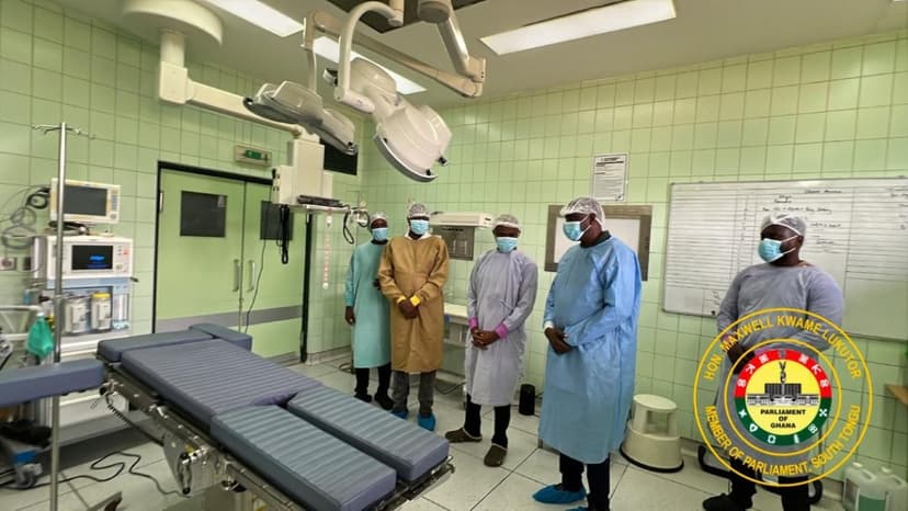 South Tongu MP Inspects Surgical Equipment and Supports District Court