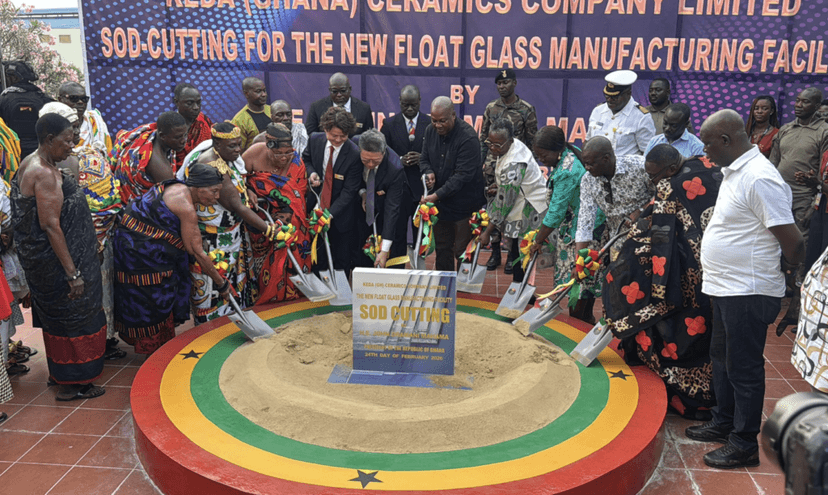Ghana President Mahama Breaks Ground for New Float Glass Factory