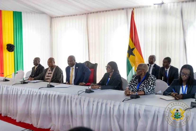 Photos: President Mahama meets Tanzania President Suluhu Hassan