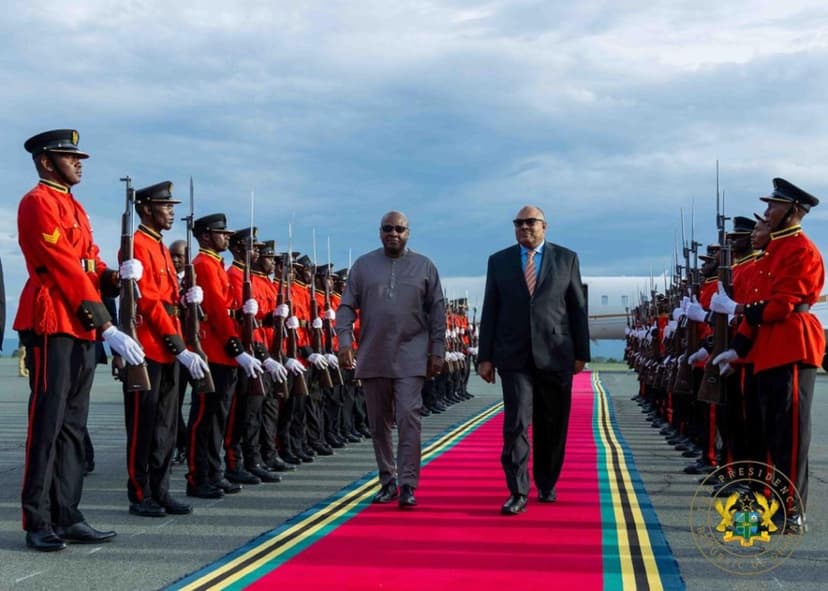 President Mahama Arrives in Tanzania for African Court Opening