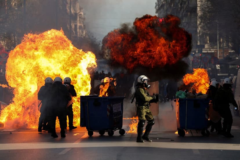 Protests in Greece mark three years since Tempi tragedy, leading to arrests and injuries