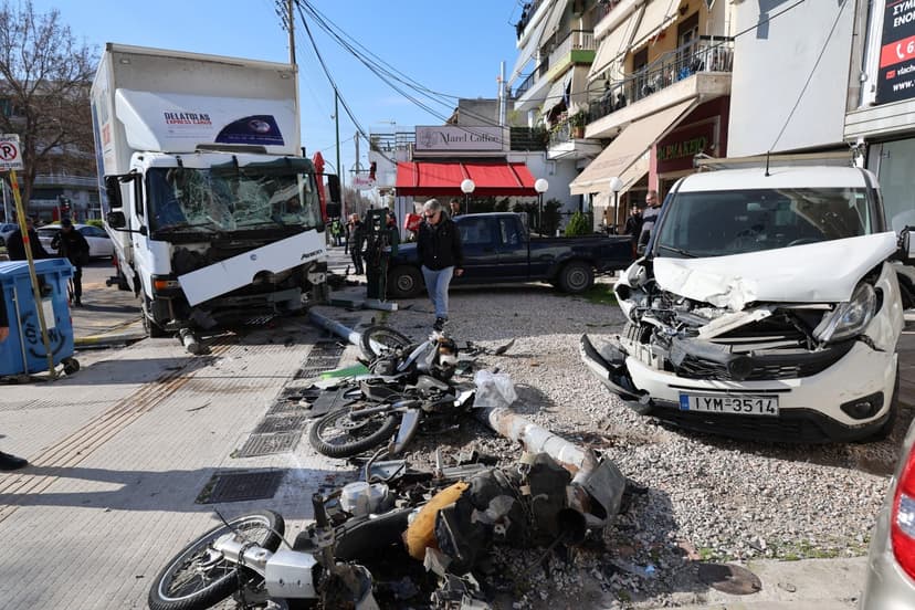 Truck Crashes into Parked Vehicles on Thivon Avenue, Three Injured