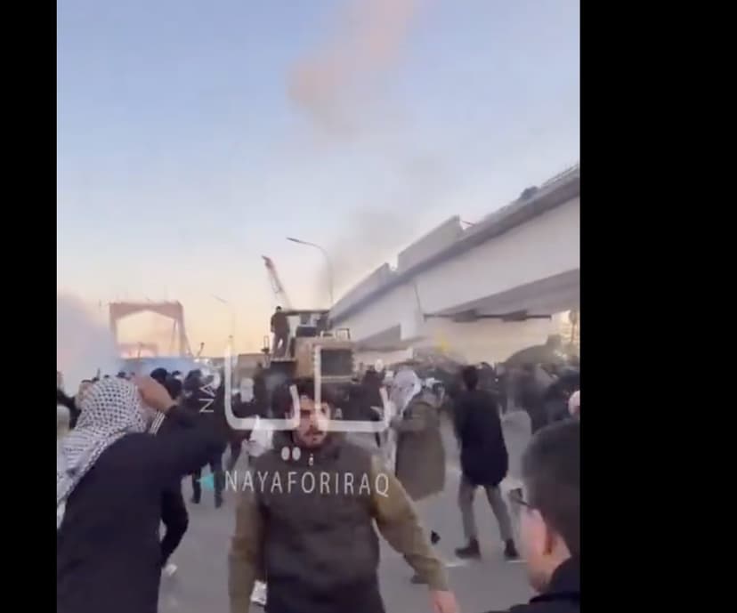 Chaos in Baghdad as Iranian Regime Supporters Attempt to Enter Green Zone