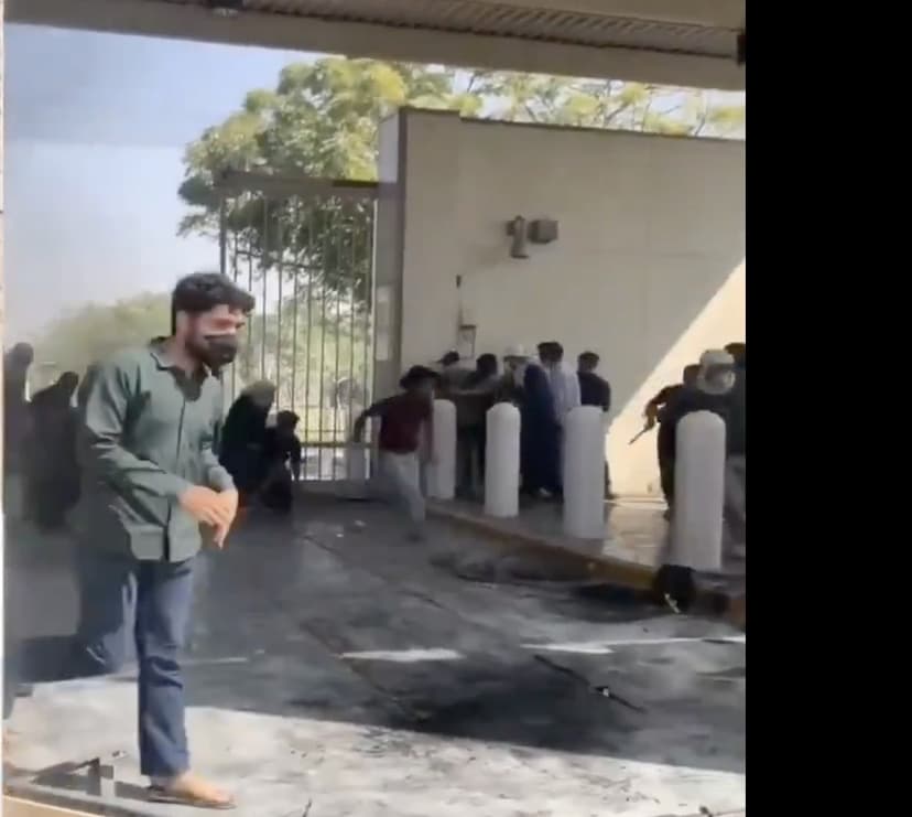 Marines Open Fire on Protesters Attempting to Storm US Consulate