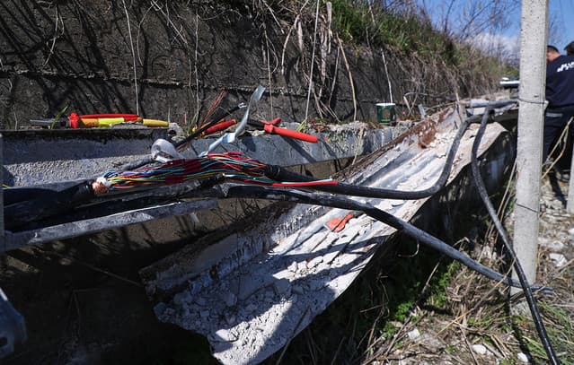 Sabotage on Athens-Thessaloniki Railway Telecontrol System