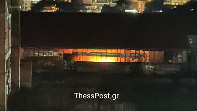 Fire breaks out at historic Allatini tile factory in Thessaloniki