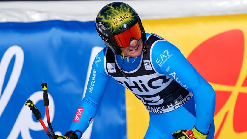 Franzoni off the podium in Garmisch: "But I'm happy." Odermatt wins the downhill