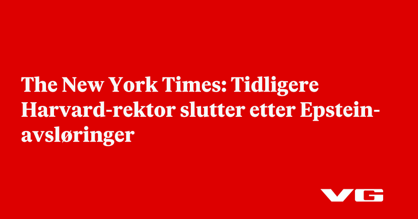 Lawrence Summers Resigns from Harvard Following Epstein Revelations