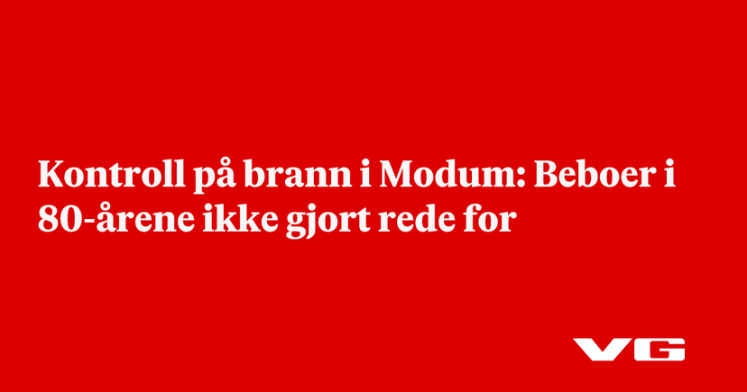 House Fire in Modum, Norway