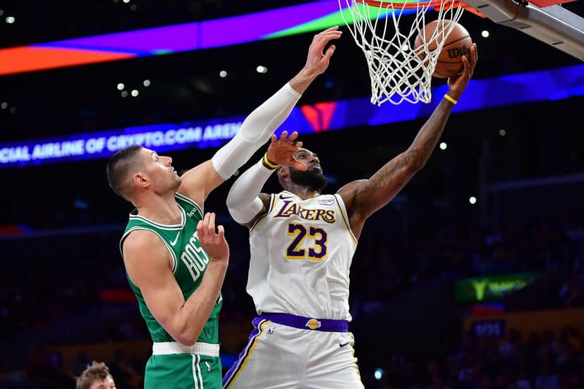 Nikola Vučević Nears Double-Double in Boston's Victory Over Lakers