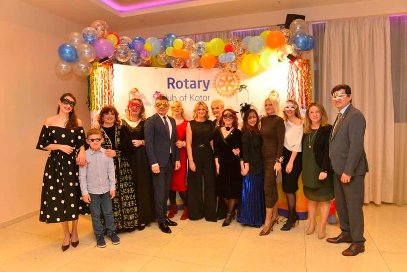 Kotor Rotary Club Raises €13,000 at Charity Masked Ball