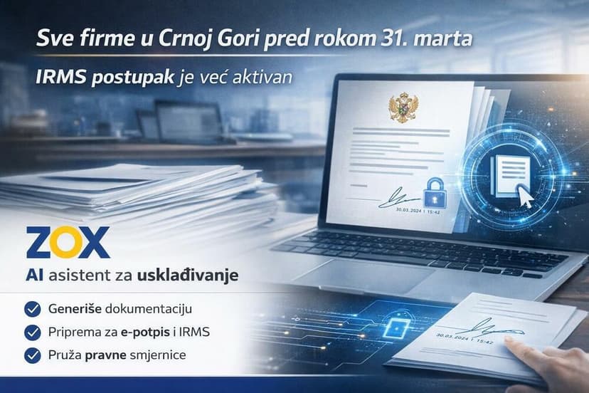 Montenegro Firms Face March 31 Deadline for Documentation Compliance, AI Agent Offered
