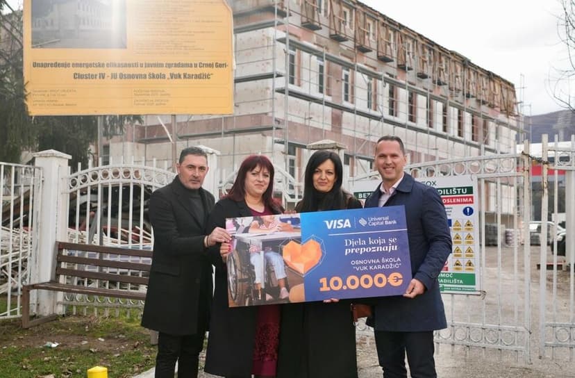 Universal Capital Bank Donates 10,000 Euros to Berane School