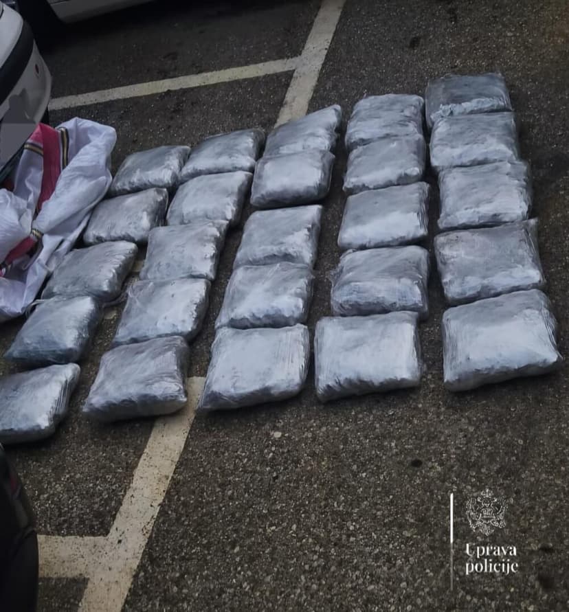 Driver arrested in Podgorica with 26 kg of marijuana